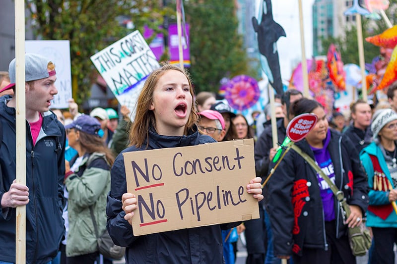 PipelineProtestWomanSign.jpg