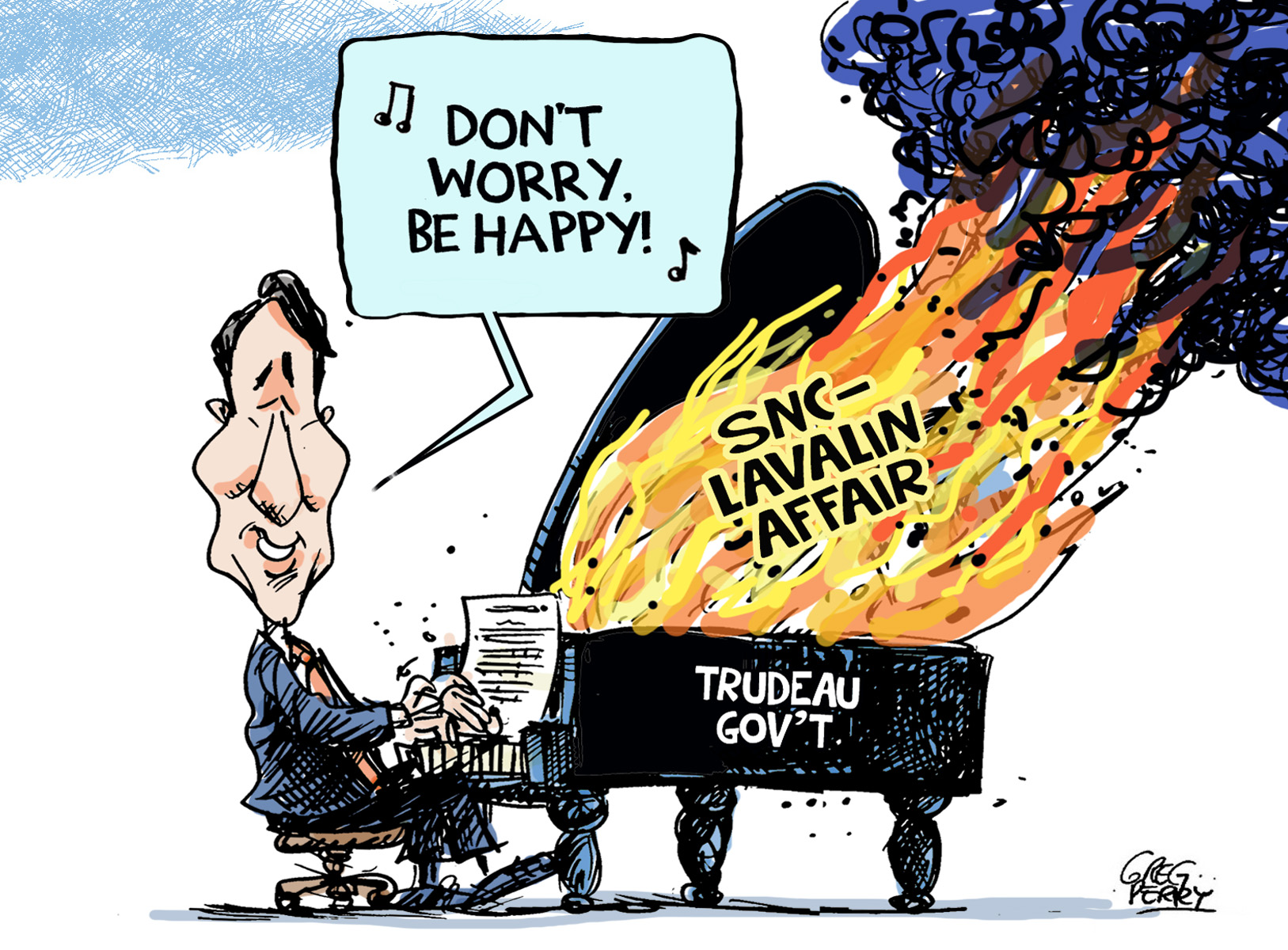 Trudeau LavScam cartoon