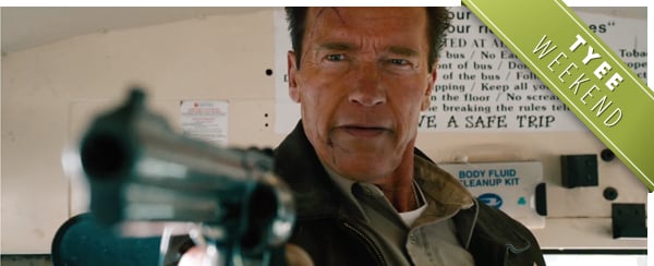 Arnold with a gun