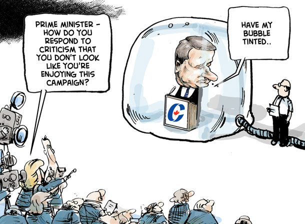 Cartoon about the 2011 federal election