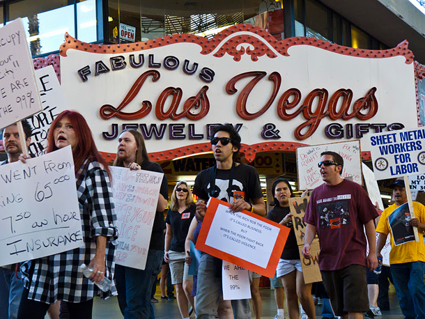 Occupy Las Vegas protest
