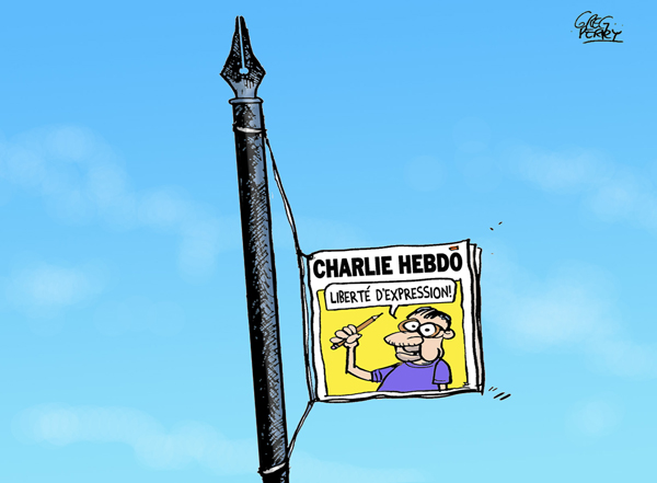 Charlie Hebdo cartoon by Greg Perry