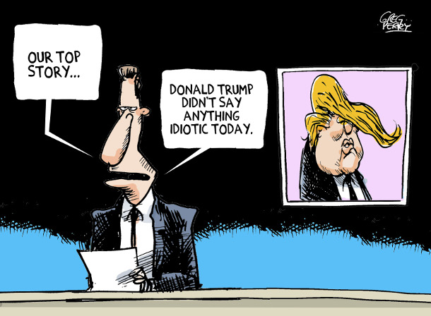 Cartoon about Donald Trump