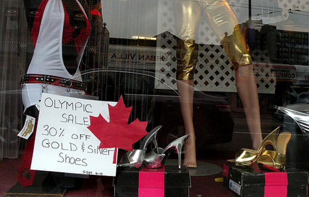 Olympic shop window