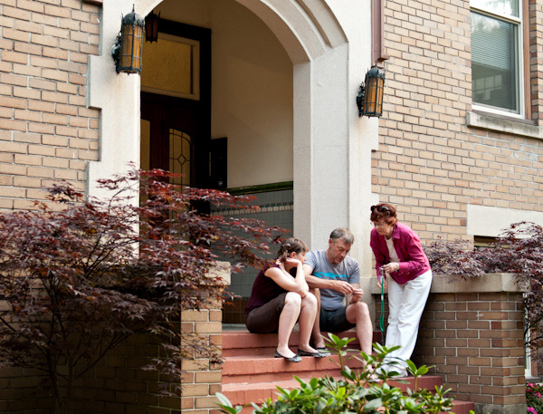 Residents of The Seafield apartments