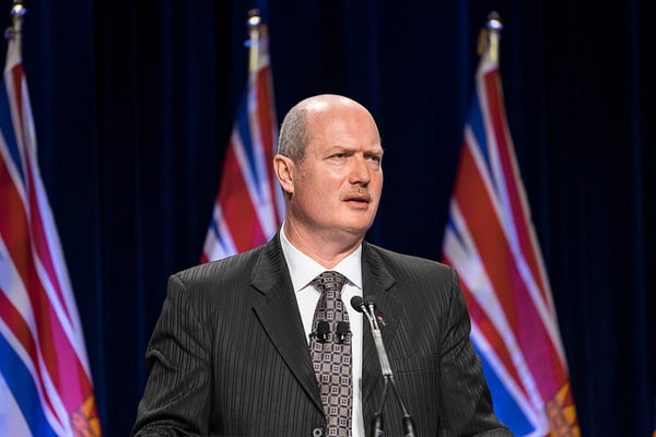 Finance Minister Mike de Jong presents the 2015 BC budget