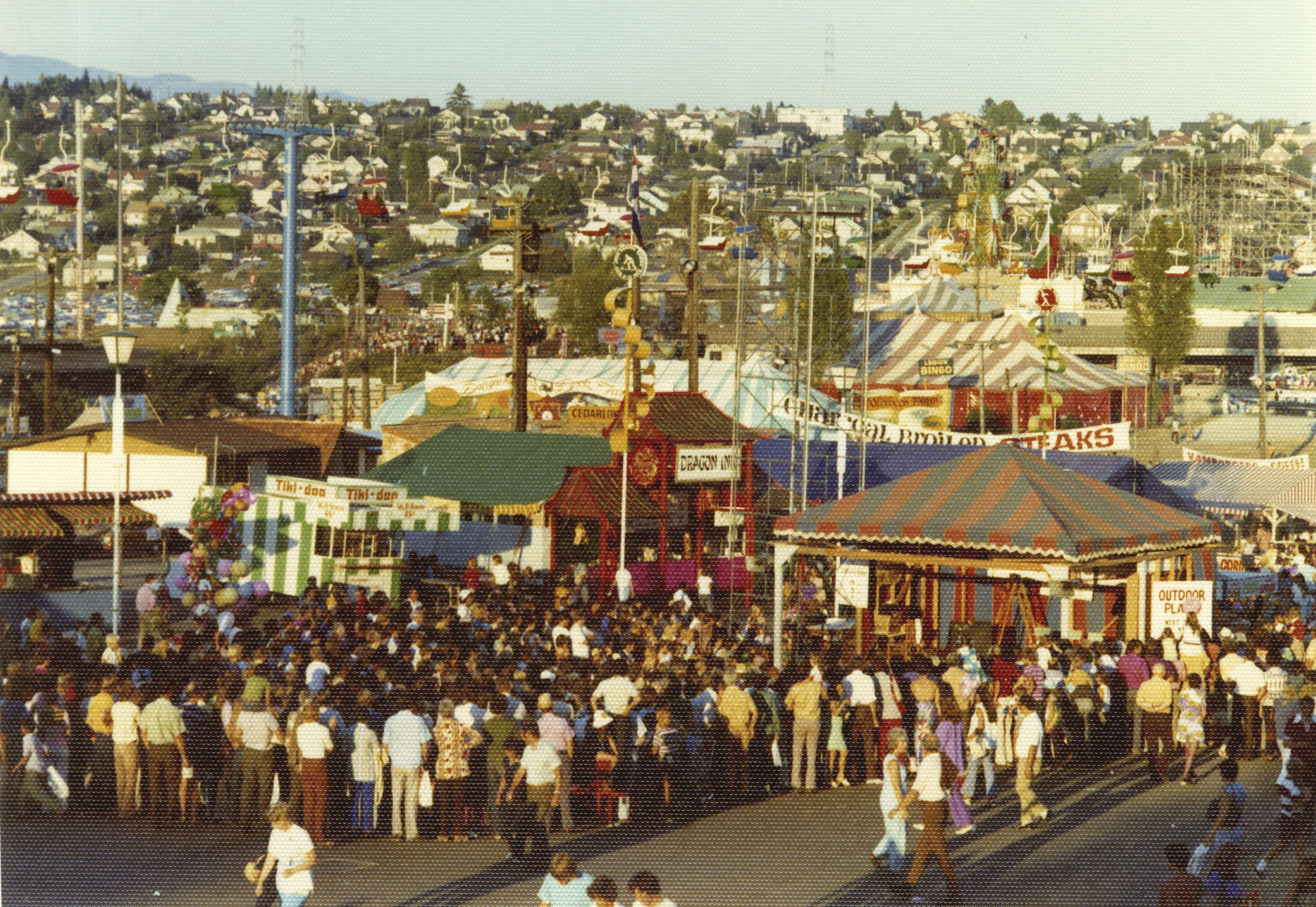 851px version of Pacific National Exhibition (PNE) fairgrounds in the 1970s