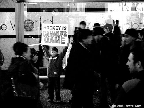 Olympics, hockey, fan, child