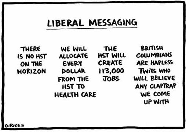 Liberal messaging, cartoon, Ingrid Rice