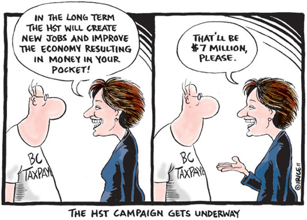 Cartoon about the HST campaign
