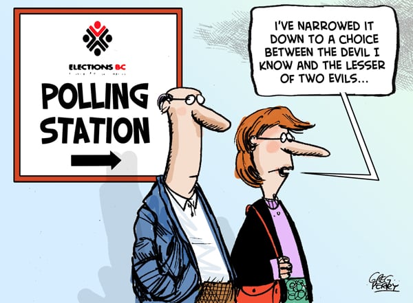 Cartoon about the BC election