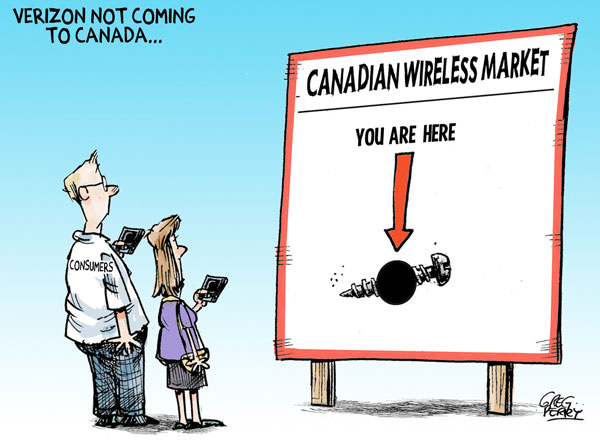 Cartoon about Verizon