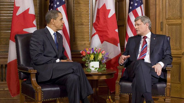 Barack Obama and Stephen Harper