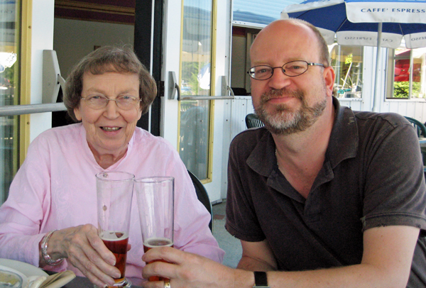 Bill Tieleman and his mother Pat Tieleman