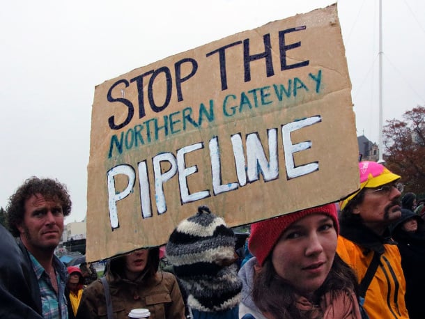 Northern Gateway pipeline protest