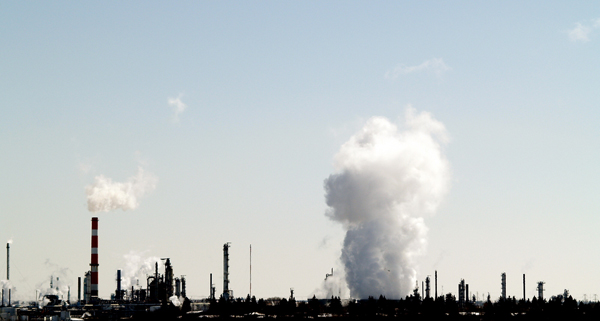 Petrochemical factory in Alberta