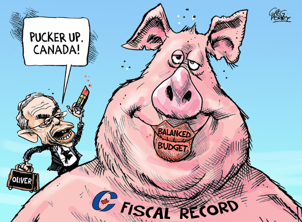 Cartoon about the 2015 federal budget