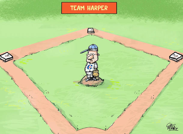 Cartoon about 'Team Harper' by Greg Perry