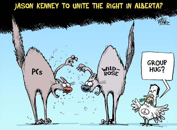 Cartoon about Jason Kenney