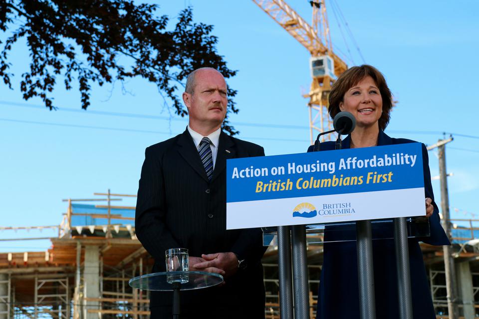 960px version of Christy Clark housing affordability announcement
