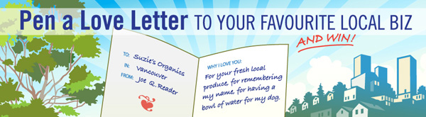 Local biz love letter contest