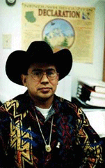Chief William in cowboy hat