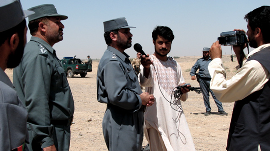 Interviewing counter-narc dude in Afghanistan.