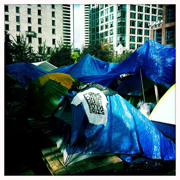 Vancouver Art Gallery tent city