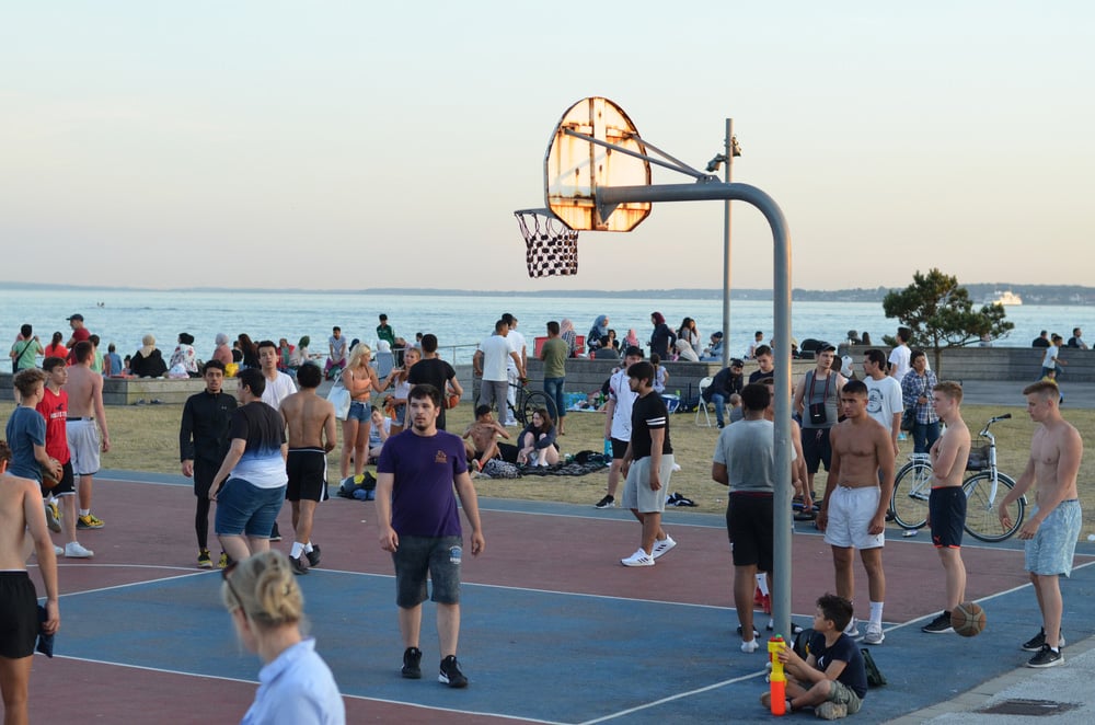Swedish basketball court
