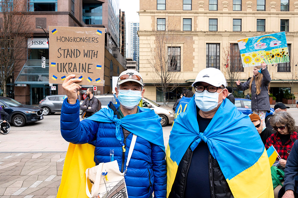 851px version of Vancouver Ukraine Rally Hong Kongers, March 27, 2022