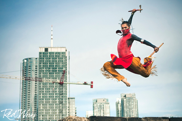 582px version of Portrait of Arik Pipestem for Kaha:wi Dance Theatre