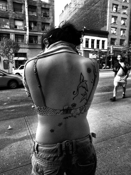 Tattooed DTES woman