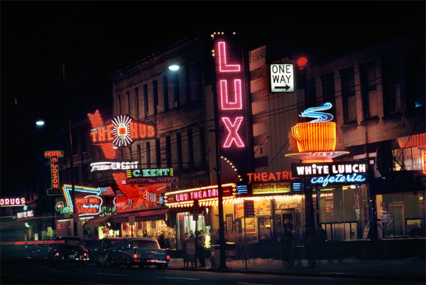 582px version of Fred Herzog photo 'Hub & Lux'