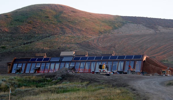 582px version of Earthship at dawn
