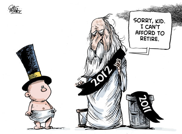 New Year's 2012 cartoon