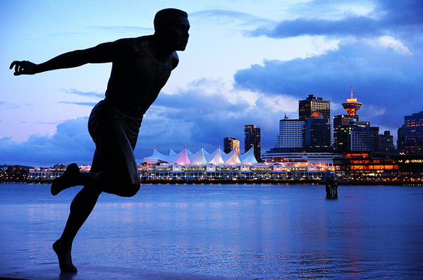 Stanley Park running statue