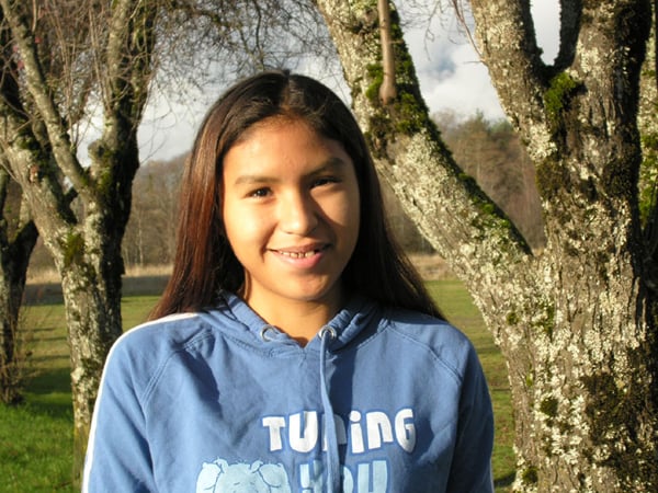 Native teen Belinda Lucas