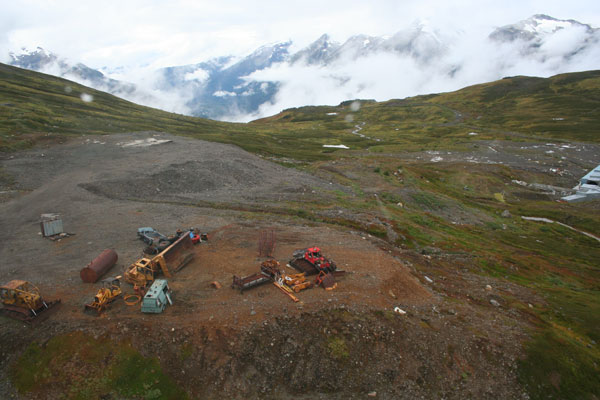 Mining operation on Johnny Mountain