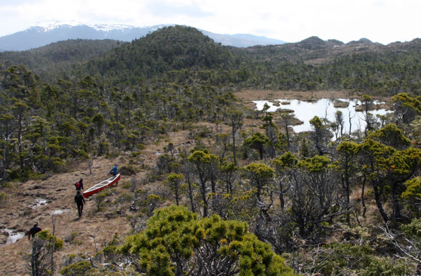 582px version of Portaging through Central Coast wilderness, archaeology