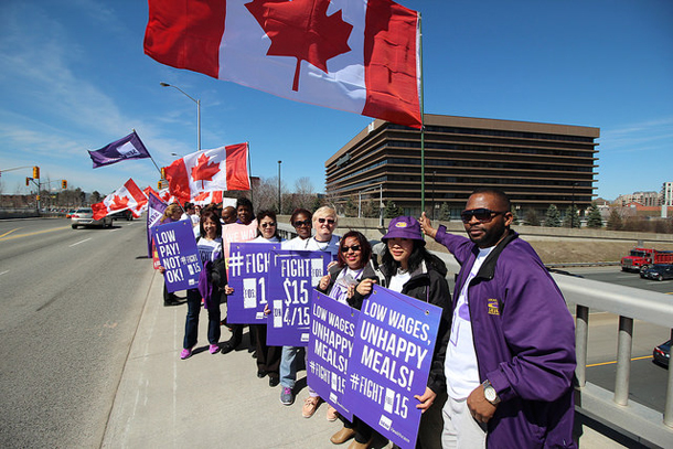 582px version of Fight for $15 rally, Toronto