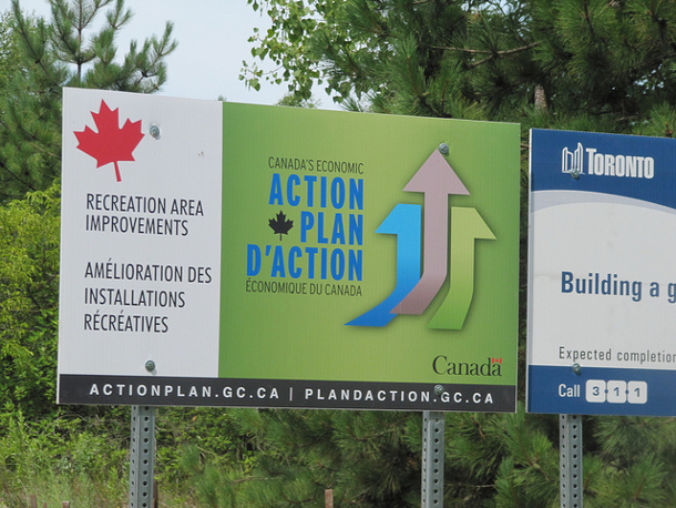 Economic Action Plan billboards