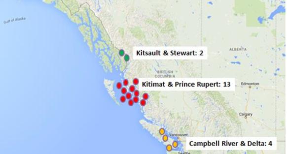 582px version of Proposed pipeline projects in BC