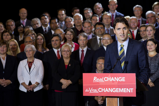 Justin Trudeau, Real Change