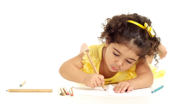 A child drawing