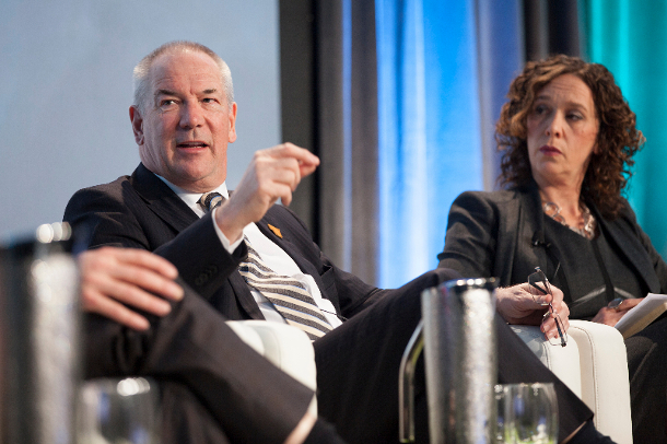 582px version of CEO Steve Williams and environmental author Tzeporah Berman