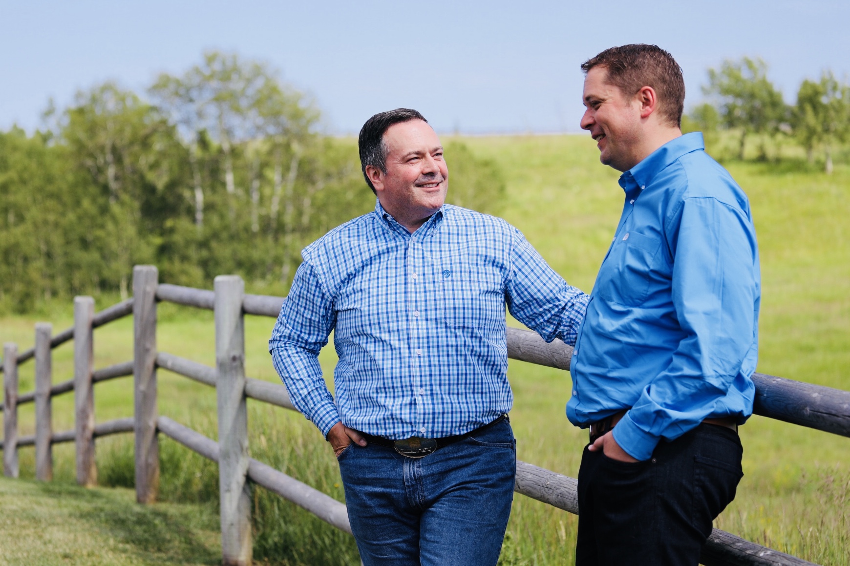 Jason Kenney with Andrew Scheer