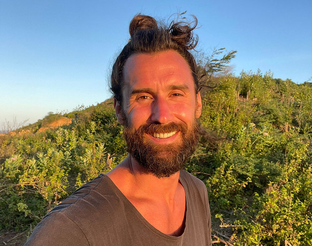 A selfie photo of Paul Marlow in Indonesia. 