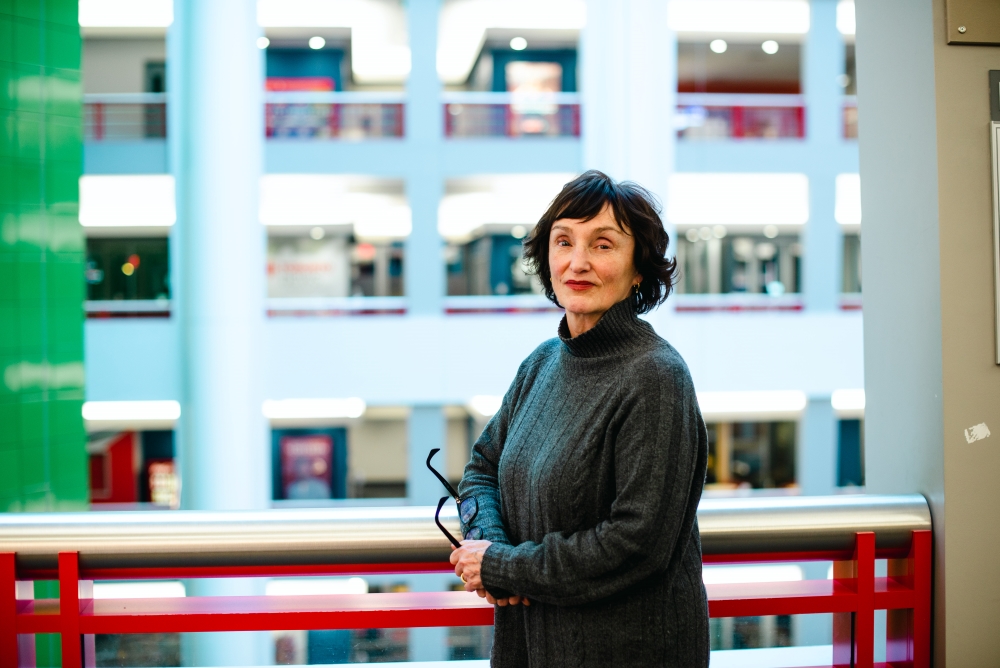 Catherine Gregory, senior director and chief of staff for CBC News, Current Affairs and Local, poses for a portrait on the fourth floor of the CBC Toronto building.