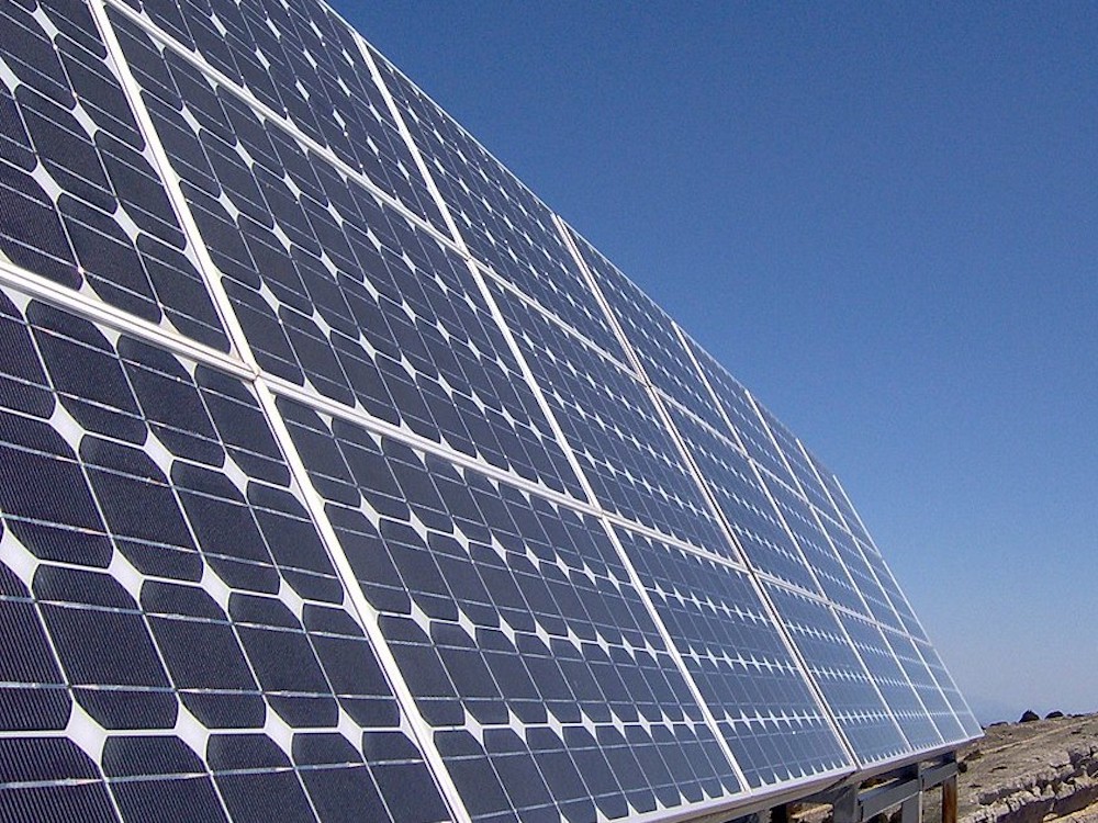 A large solar panel.