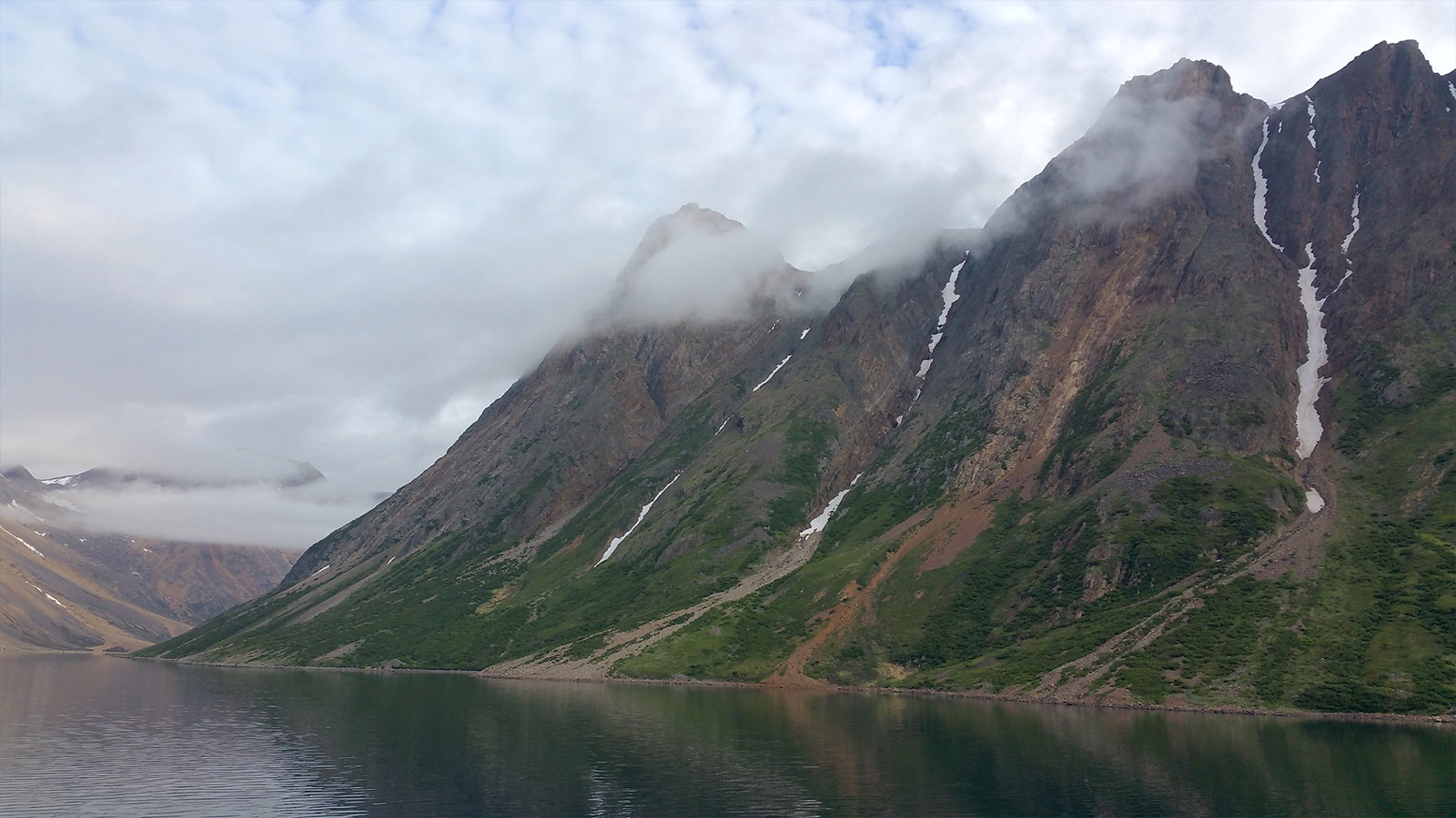 Mountains and the Labrador Sea in Torngat Mountains National Park